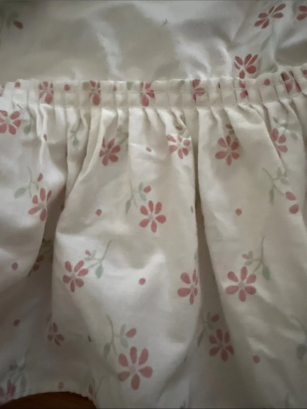 Pink Floral Strip table cloth - Classic Cotton
